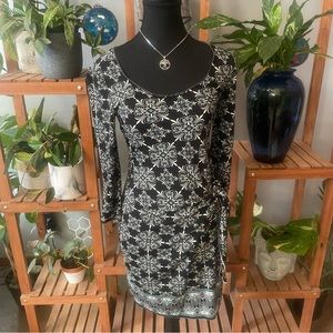 Max Studio Chic Midi Dress with built in side tie detail